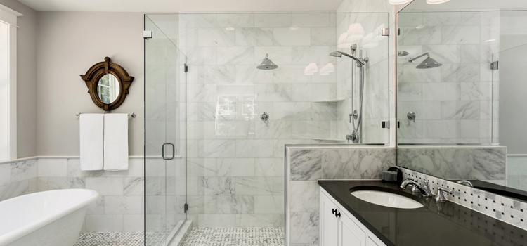 bathroom shower door installation in Country Walk